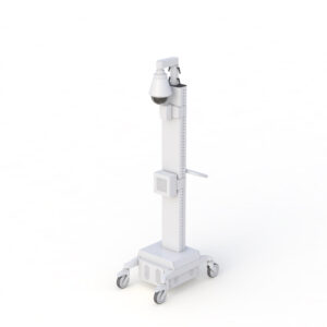 Telemedicine Cart with Height Adjustable Camera Mount